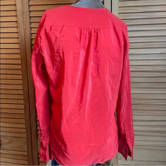 Gap Designed and Crafted Red Button Up Blouse - Picture 4 of 5